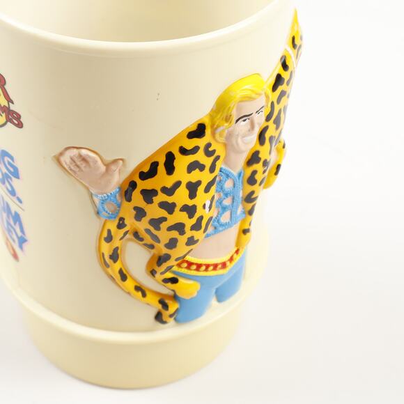 Vtg 1989 Ringling Barnum Circus Gunther Gebel Williams Farewell Tour Plastic Mug - Picture 4 of 9